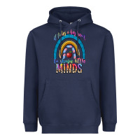 Navy it takes a big heart to shape little Heavyweight Hoodie - NancyCooperArtShop