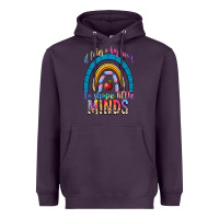Plum it takes a big heart to shape little Heavyweight Hoodie - NancyCooperArtShop