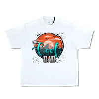 White the cool dad Urban Heavy Tee - AdoDesignShop