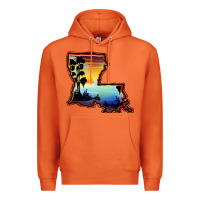 Carrot louisiana  sunset map Premium Hoodie - BarkalooDesign