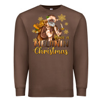 Chestnut have a melanin christmas black santa Premium Sweatshirt - MaliasSmallBusiness