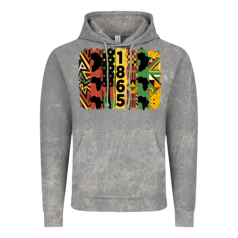 Juneteenth 1865 Brush Stroke Vintage Hoodie by HRA Design Shop | Teevron
