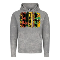 Cloud Rock juneteenth 1865 brush stroke Vintage Hoodie - HRA Design Shop