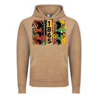 Vintage Coffee juneteenth 1865 brush stroke Vintage Hoodie - HRA Design Shop