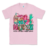 Bubblegum Pink nurse coffee scrubs rubber gloves Classic Tee - Jasminsmagicworld