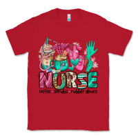 Red nurse coffee scrubs rubber gloves Classic Tee - Jasminsmagicworld