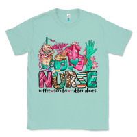 Seafoam nurse coffee scrubs rubber gloves Classic Tee - Jasminsmagicworld