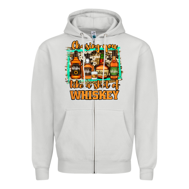 Chasing You Like A Shot Of Whiskey Zipper Hoodie by Jasminsmagicworld | Teevron