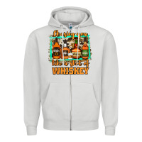 Dove Grey Chasing You Like a Shot of Whiskey Zipper Hoodie - Jasminsmagicworld