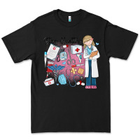 Black stay healthy nurse Premium Tee - MaliasSmallBusiness