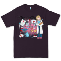 Plum stay healthy nurse Premium Tee - MaliasSmallBusiness