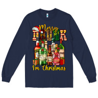 Navy merry drunk im christmas Long Sleeve Tee - AdoDesignShop