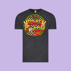 Race Coach  With Leopard And Peace Hand Vintage Tee Designed By Adodesignshop
