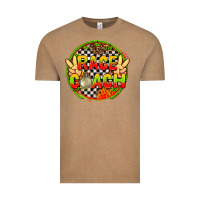 Vintage Coffee race coach  with leopard and peace hand Vintage Tee - AdoDesignShop