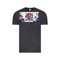 Vintage Black floral 4th of july crew license plate Vintage Tee - HRA Design Shop