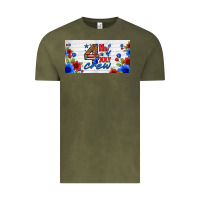 Vintage Olive floral 4th of july crew license plate Vintage Tee - HRA Design Shop