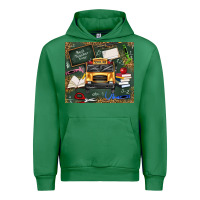 Emerald school bus back to school Urban Hoodie - texasbilliewilder