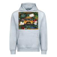 Heather Grey school bus back to school Urban Hoodie - texasbilliewilder