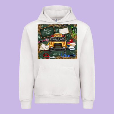 School Bus Back To School Urban Hoodie Designed By Texasbilliewilder