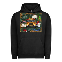 Pigment Black school bus back to school Urban Hoodie - texasbilliewilder