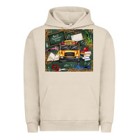 Pigment French Oak school bus back to school Urban Hoodie - texasbilliewilder