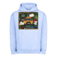 Pigment Grape Ice school bus back to school Urban Hoodie - texasbilliewilder
