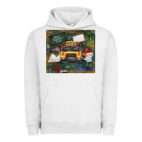 Pigment Lunar Rock school bus back to school Urban Hoodie - texasbilliewilder