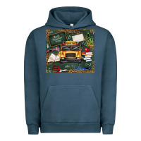 Pigment Midnight Navy school bus back to school Urban Hoodie - texasbilliewilder