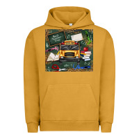 Pigment Peanut Butter school bus back to school Urban Hoodie - texasbilliewilder