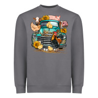 Storm farm truck farm animals Heavyweight Sweatshirt - FaDigitalArtStudio