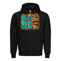 Black Whiskey Bent and Hell Bound Zipper Hoodie - Jasminsmagicworld