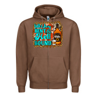 Chestnut Whiskey Bent and Hell Bound Zipper Hoodie - Jasminsmagicworld