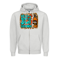 Dove Grey Whiskey Bent and Hell Bound Zipper Hoodie - Jasminsmagicworld