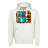 Oatmeal Heather Whiskey Bent and Hell Bound Zipper Hoodie - Jasminsmagicworld