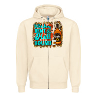Sandshell Whiskey Bent and Hell Bound Zipper Hoodie - Jasminsmagicworld