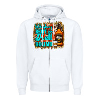 White Whiskey Bent and Hell Bound Zipper Hoodie - Jasminsmagicworld