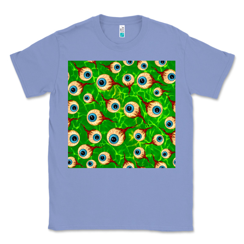 Halloween Eye Balls Seamless Pattern Classic Tee by BundleAndBundleShop | Teevron