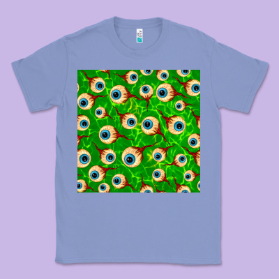 Halloween Eye Balls Seamless Pattern Classic Tee Designed By Bundleandbundleshop