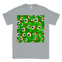 Heather Grey halloween eye balls seamless pattern Classic Tee - BundleAndBundleShop