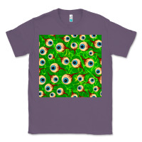 Lavender halloween eye balls seamless pattern Classic Tee - BundleAndBundleShop