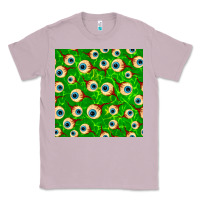 Lilac halloween eye balls seamless pattern Classic Tee - BundleAndBundleShop