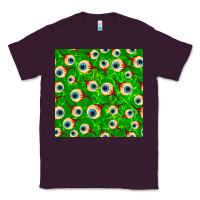 Plum halloween eye balls seamless pattern Classic Tee - BundleAndBundleShop