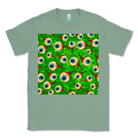 Sage halloween eye balls seamless pattern Classic Tee - BundleAndBundleShop