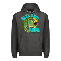 Charcoal Heather reel cool papa Premium Hoodie - Jasminsmagicworld