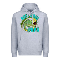 Heather Grey reel cool papa Premium Hoodie - Jasminsmagicworld