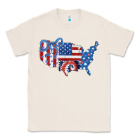 Natural America map Classic Tee - CowhideDigitalArt