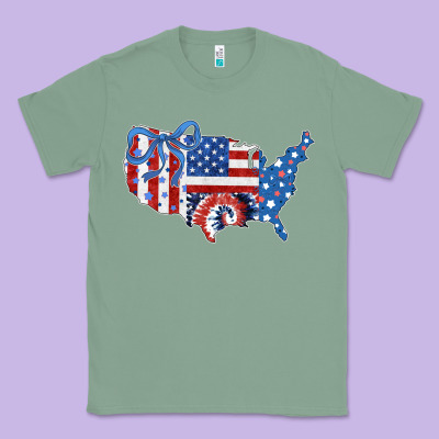 America Map Classic Tee Designed By Cowhidedigitalart