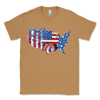 Toasted Coconut America map Classic Tee - CowhideDigitalArt