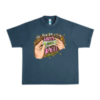 Midnight Navy all the pretty girls roll like this Urban Heavy Tee - JahusDesignShop