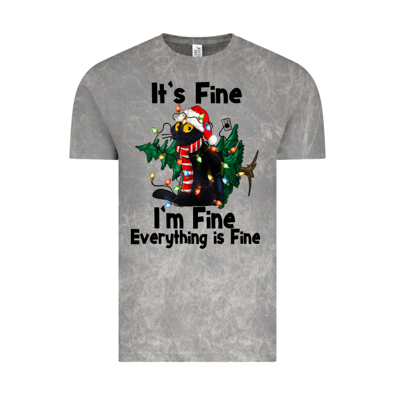 It's Fine I'am Fine Everything Is Fine Vintage Tee by FaDigitalArtStudio | Teevron